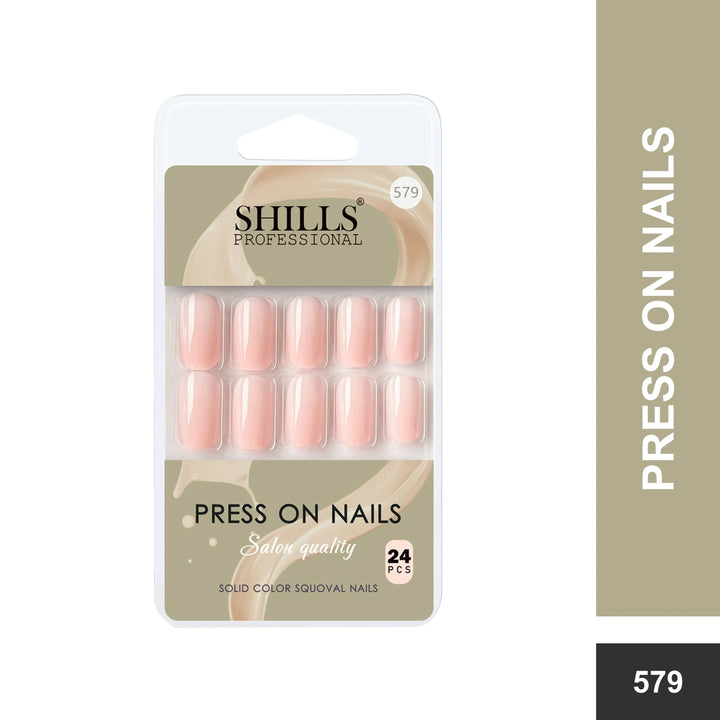 Glossy Solid Color Nails Square(SPN579-SPN604) - Shills Professional