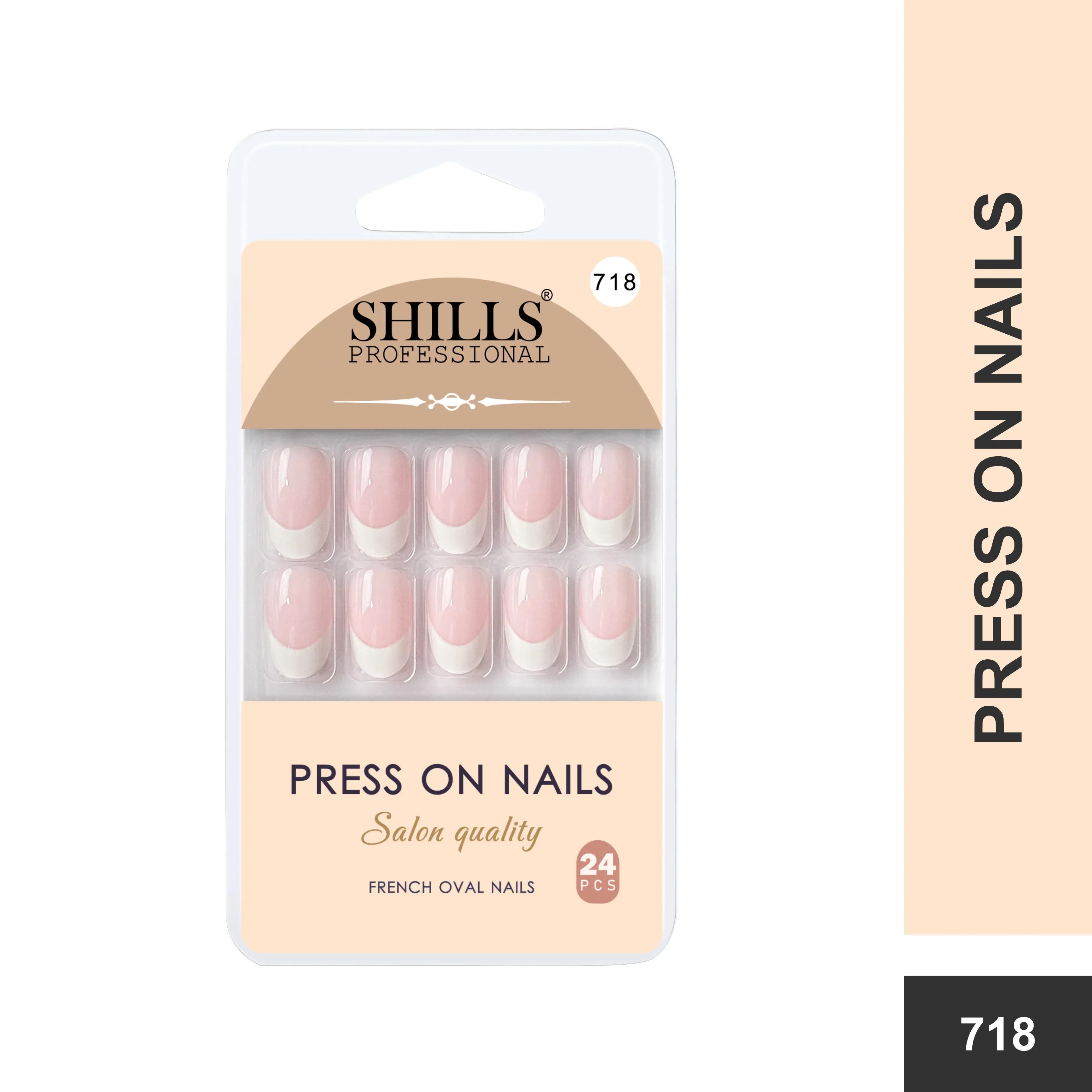 Press On Nail Arts Oval(SPN708-SPN720) - Shills Professional