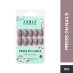 Glossy Solid Color Nails Oval(SPN527-SPN552) - Shills Professional