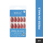 Glossy Solid Color Nails Sharp Almond(SPN605-SPN630) - Shills Professional