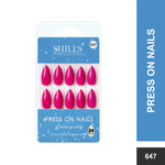Glossy Solid Color Nails Sharp Almond(SPN631-SPN656) - Shills Professional