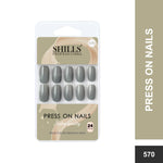 Glossy Solid Color Nails Square(SPN553-SPN578) - Shills Professional