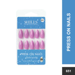 Glossy Solid Color Nails Sharp Almond(SPN631-SPN656) - Shills Professional