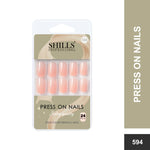 Glossy Solid Color Nails Square(SPN579-SPN604) - Shills Professional
