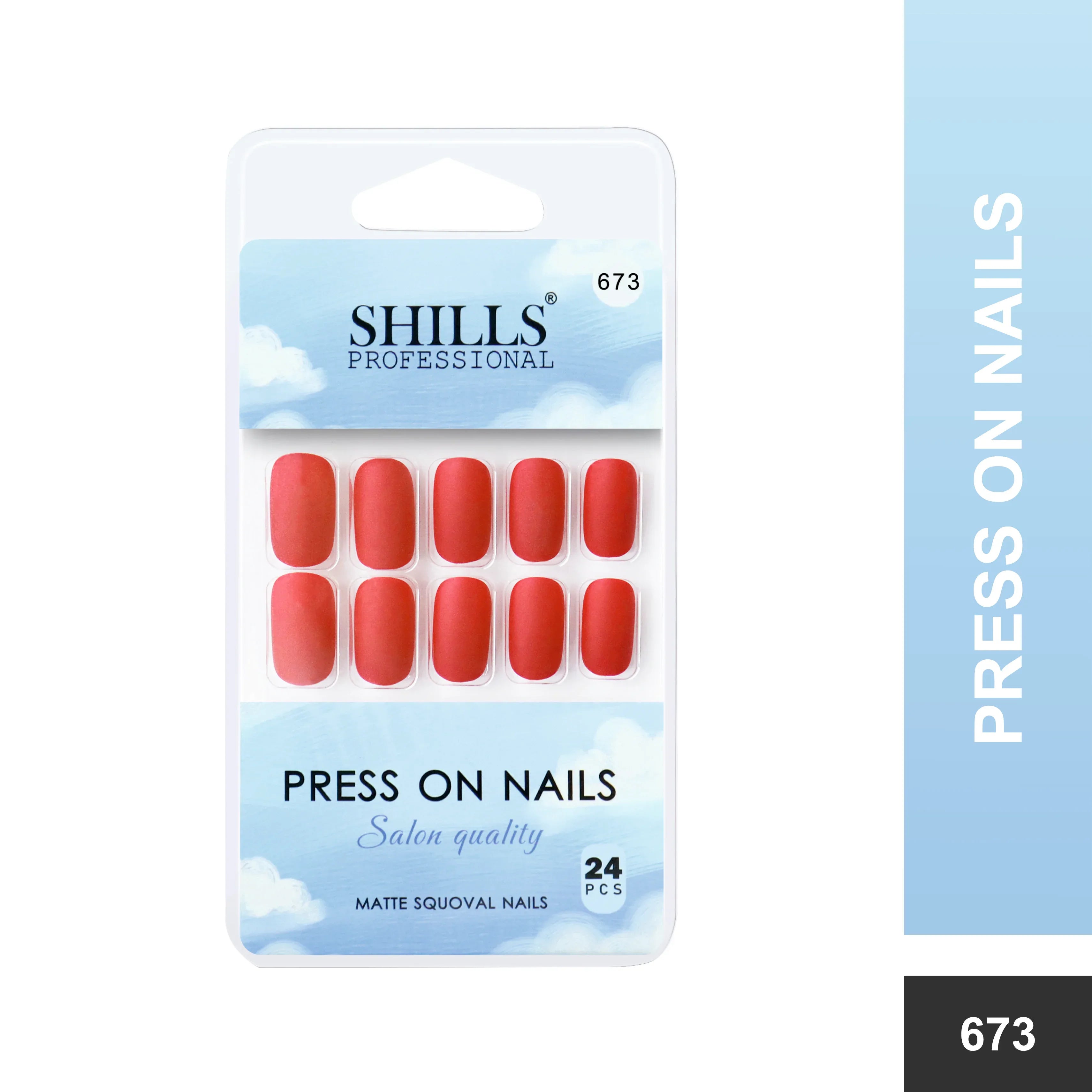 Matte Solid Color Nails Square(SPN667-SPN676) - Shills Professional
