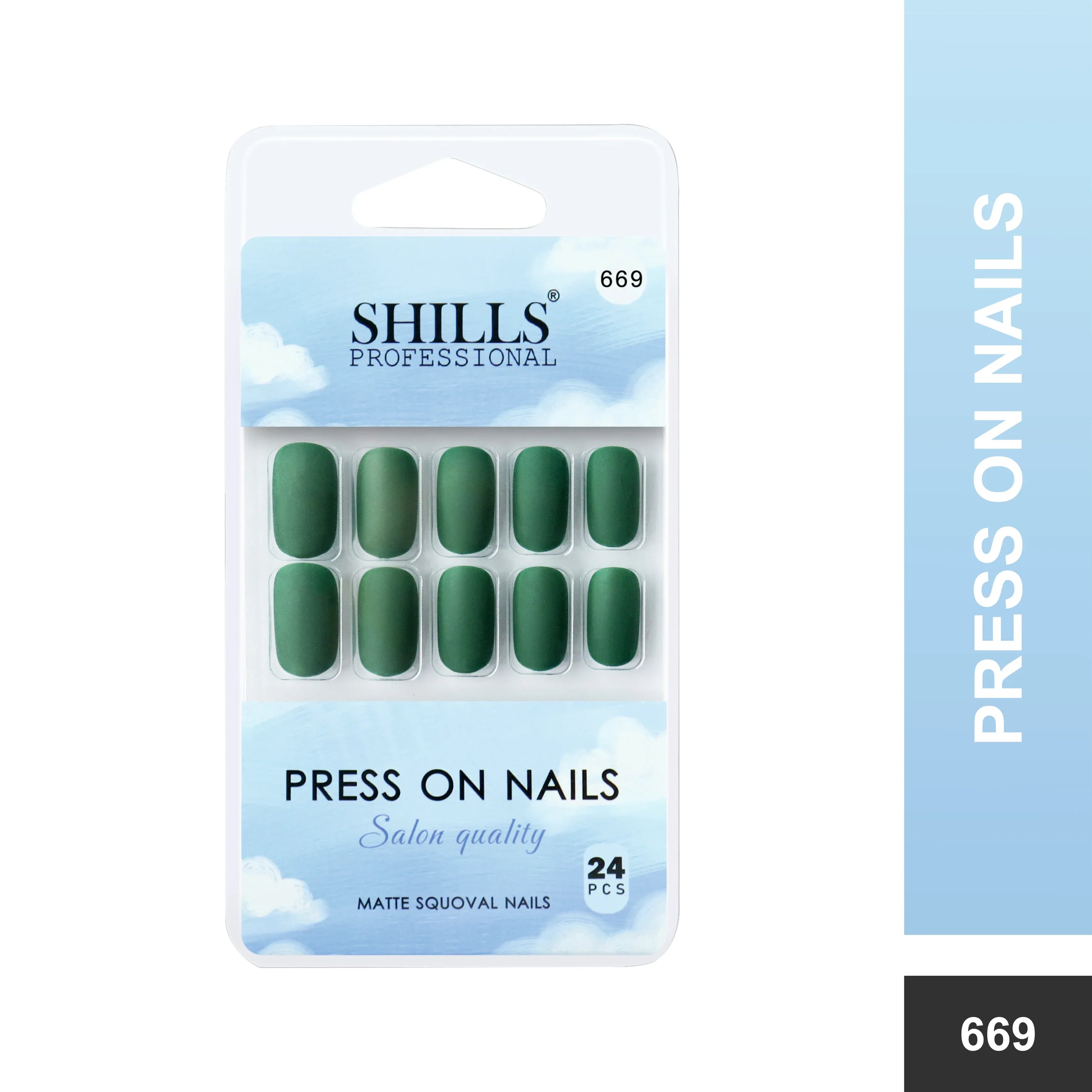 Matte Solid Color Nails Square(SPN667-SPN676) - Shills Professional