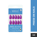 Glossy Solid Color Nails Sharp Almond(SPN631-SPN656) - Shills Professional