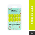 Glossy Solid Color Nails Oval(SPN527-SPN552) - Shills Professional