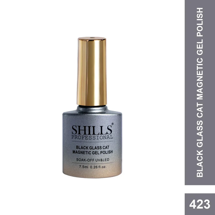Black Glass Cat Magnetic Gel Polish - Shills Professional