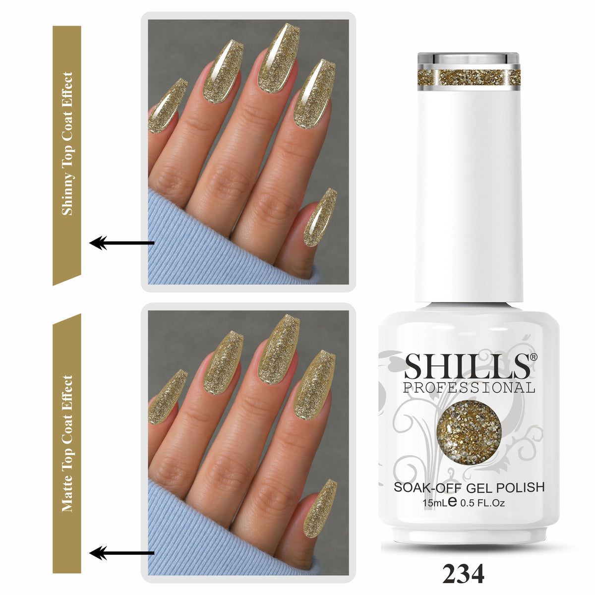 SHILLS PROFESSIONAL UV/LED Platinum Gel Polish 15ml