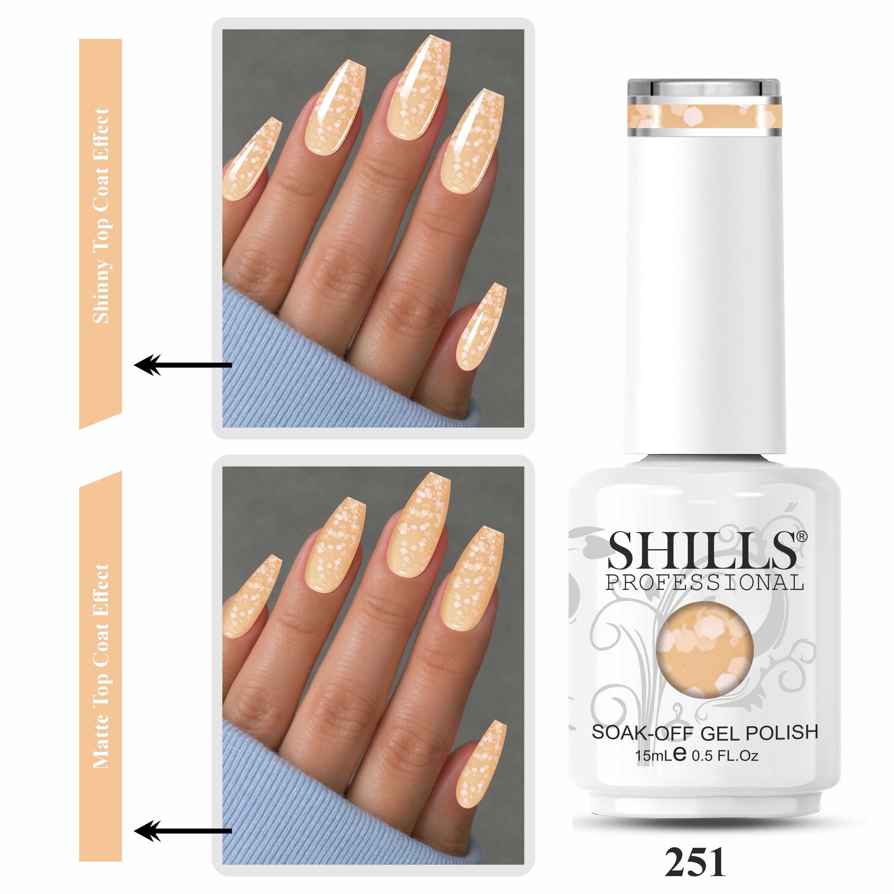 SHILLS PROFESSIONAL UV/LED Snowflake Gel Polish 15ml