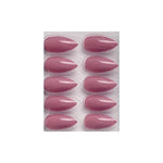 Glossy Solid Color Nails Sharp Almond(SPN605-SPN630) - Shills Professional