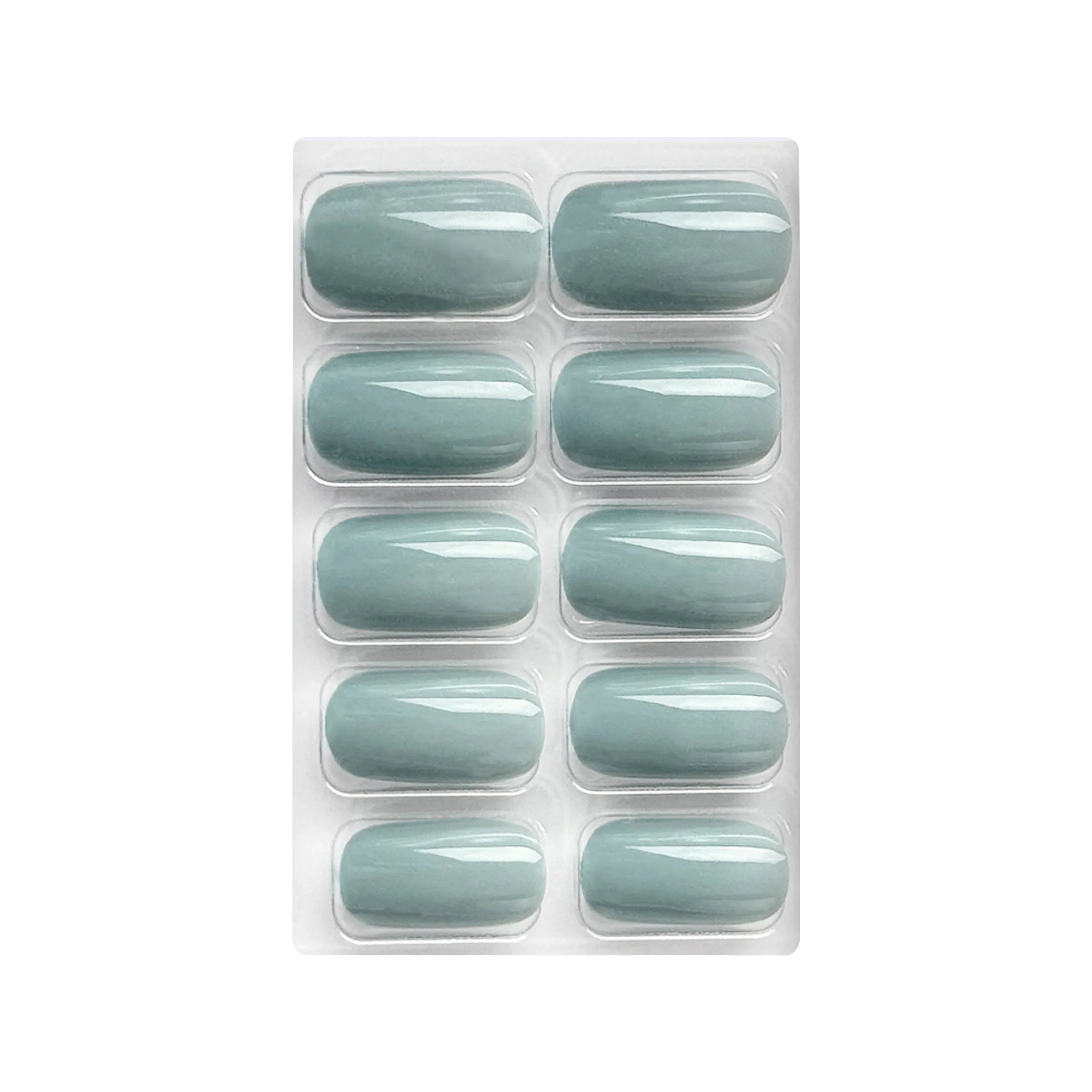 Glossy Solid Color Nails Square(SPN579-SPN604) - Shills Professional
