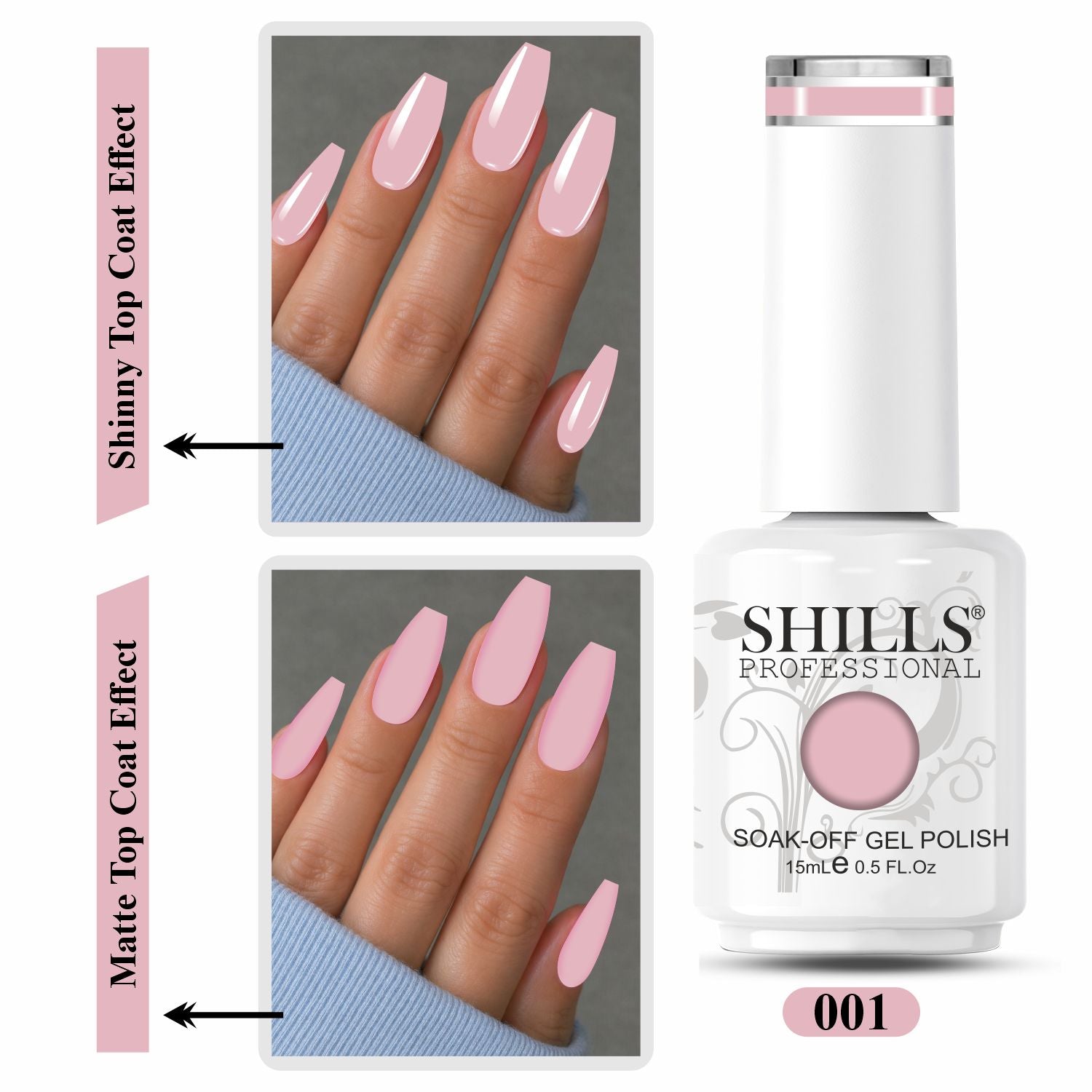 Shills Professional UV/LED Gel Nail Polish 15ml SPG-001