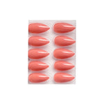 Glossy Solid Color Nails Sharp Almond(SPN631-SPN656) - Shills Professional