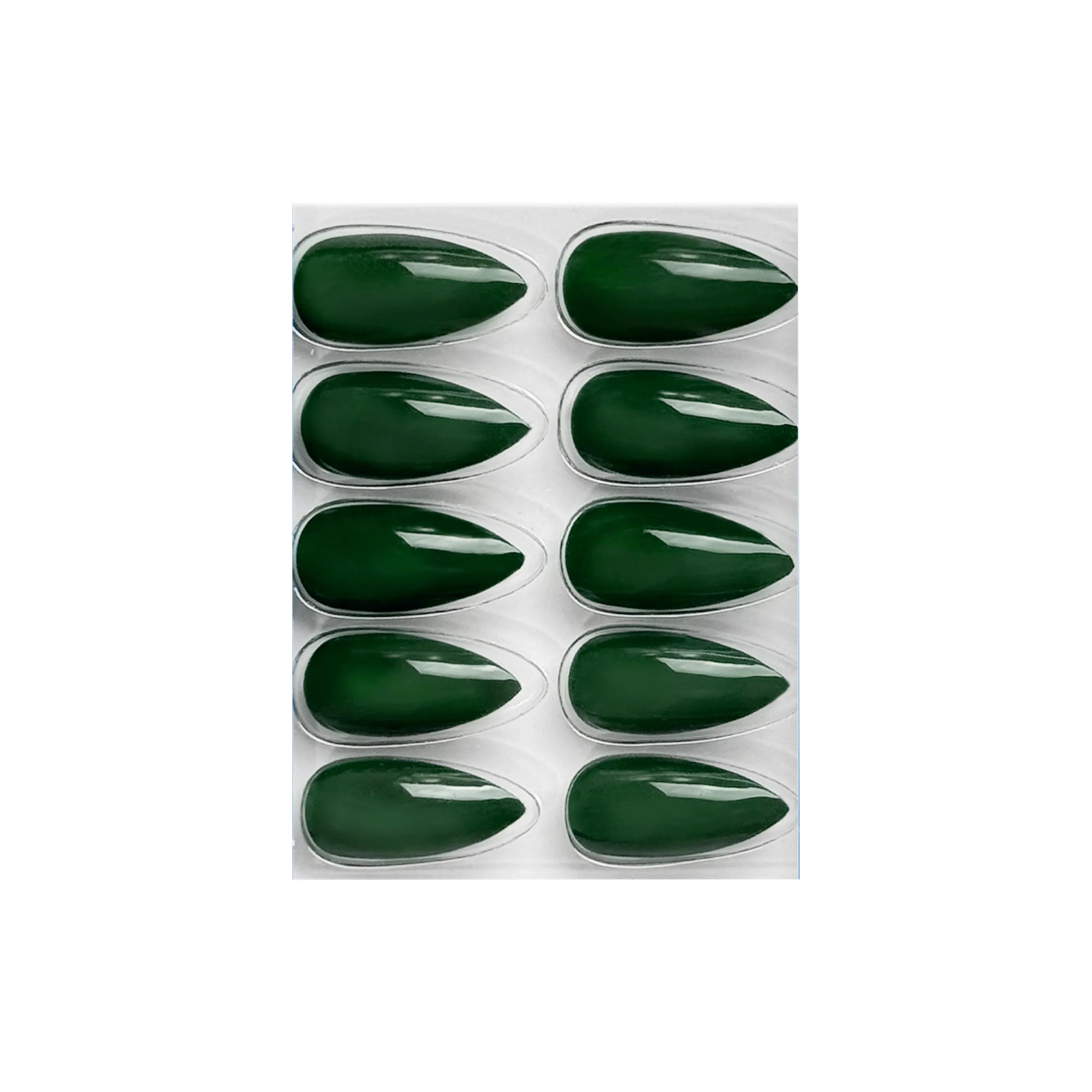 Glossy Solid Color Nails Sharp Almond(SPN605-SPN630) - Shills Professional
