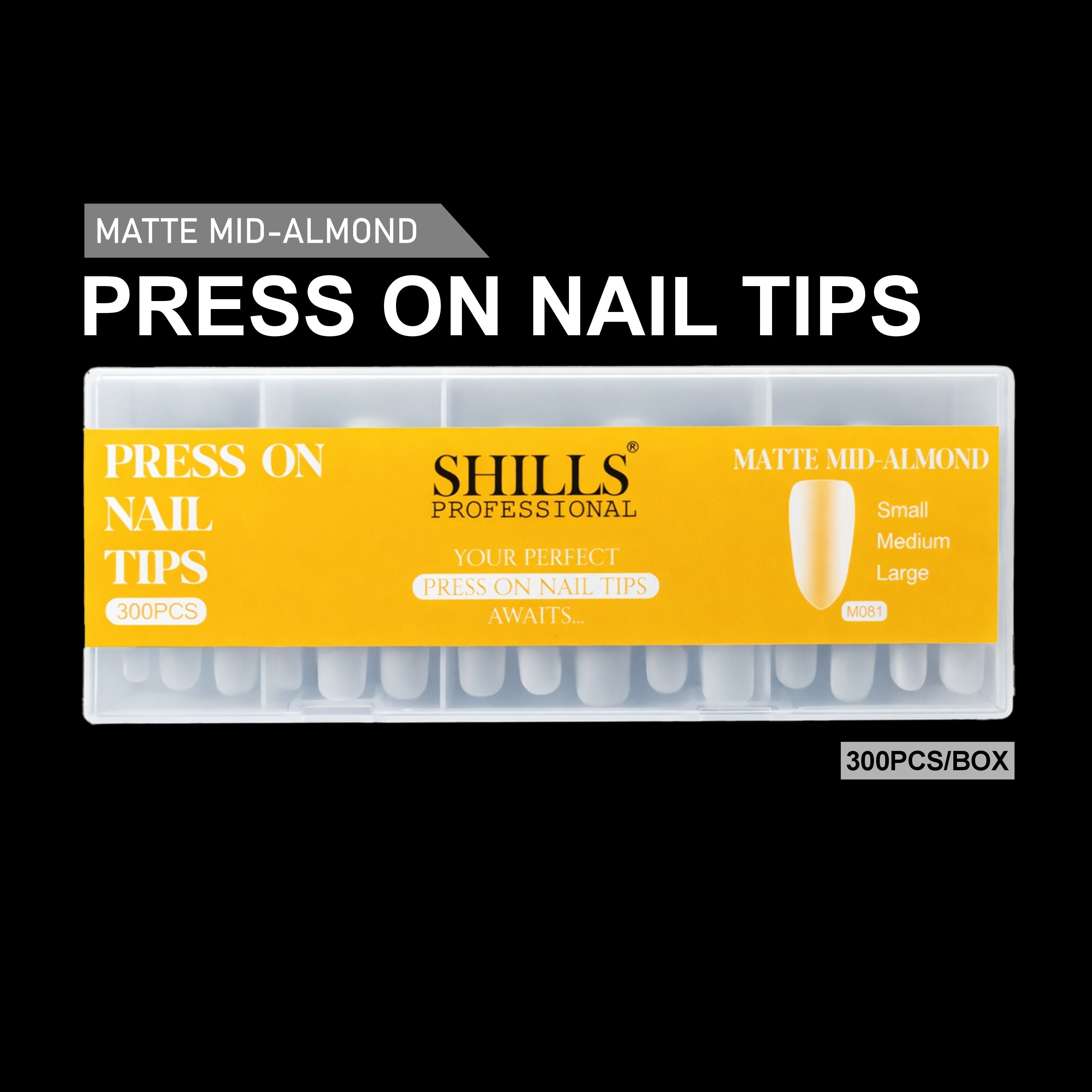Press On Nail Tips – Matte Mid Almond