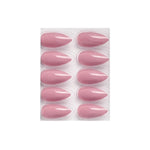 Glossy Solid Color Nails Sharp Almond(SPN631-SPN656) - Shills Professional