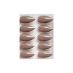 Glossy Solid Color Nails Sharp Almond(SPN605-SPN630) - Shills Professional