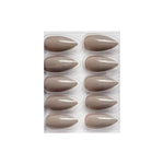 Glossy Solid Color Nails Sharp Almond(SPN605-SPN630) - Shills Professional