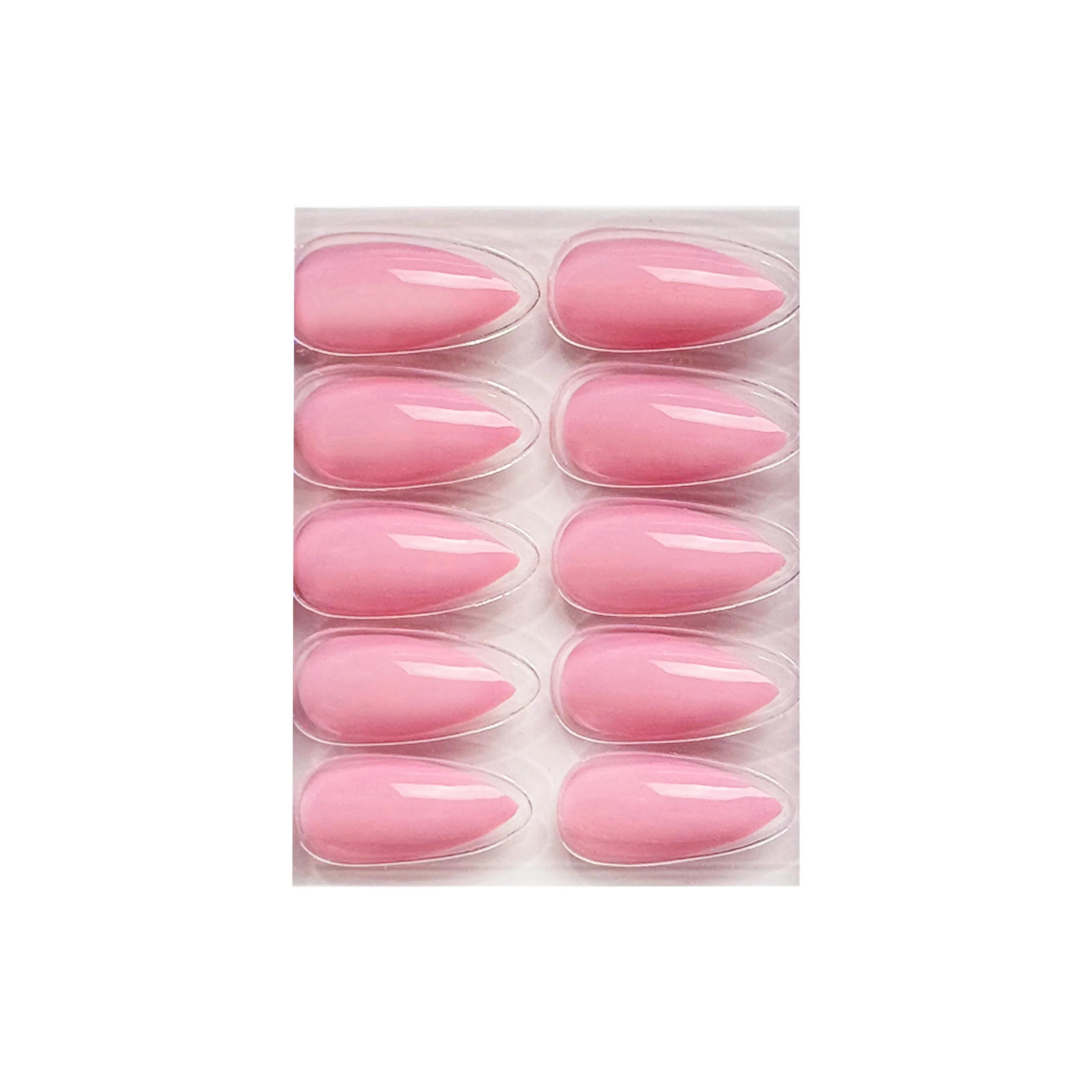Glossy Solid Color Nails Sharp Almond(SPN631-SPN656) - Shills Professional