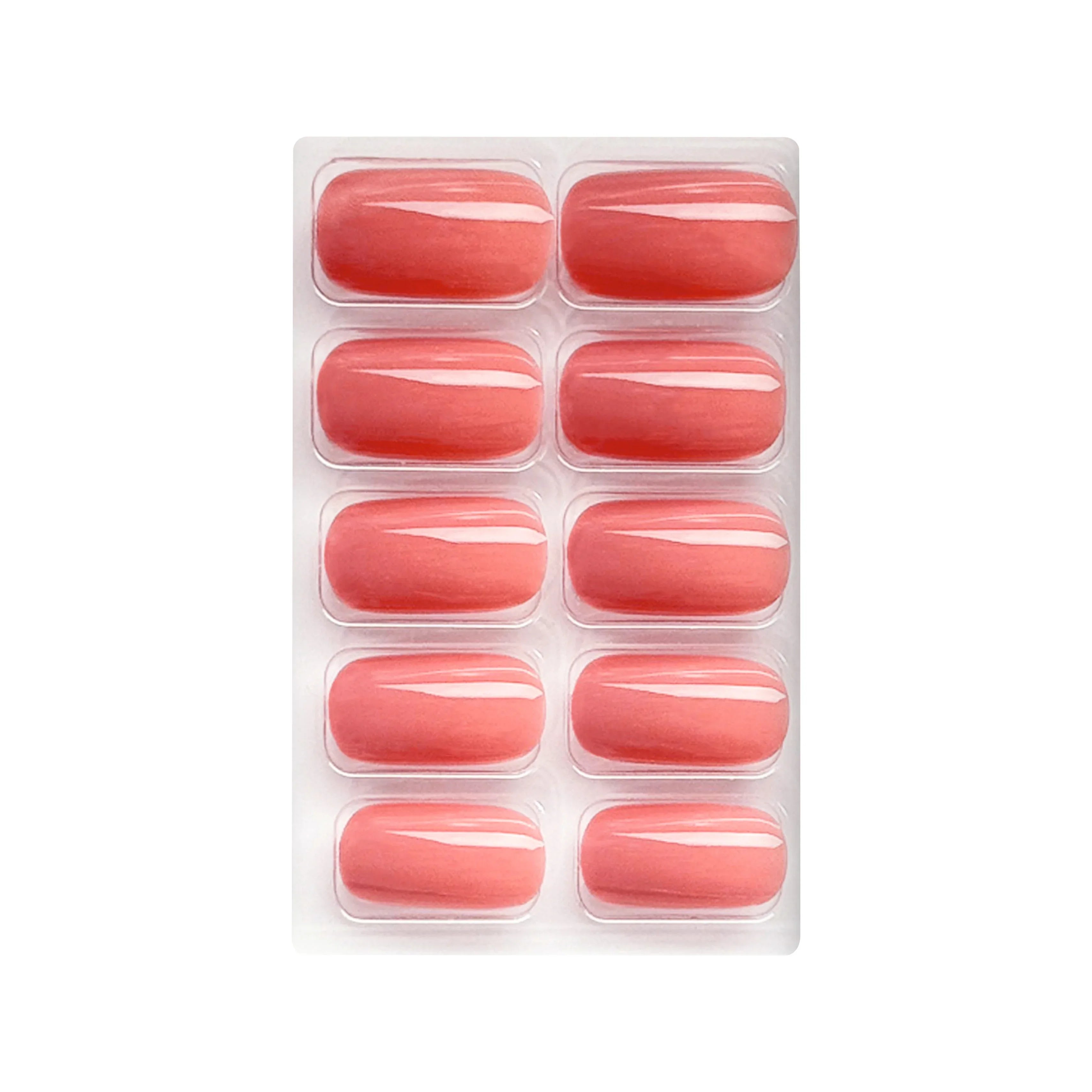 Glossy Solid Color Nails Square(SPN579-SPN604) - Shills Professional