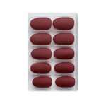 Matte Solid Color Nails Oval(SPN657-SPN666) - Shills Professional
