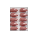 Glossy Solid Color Nails Sharp Almond(SPN605-SPN630) - Shills Professional