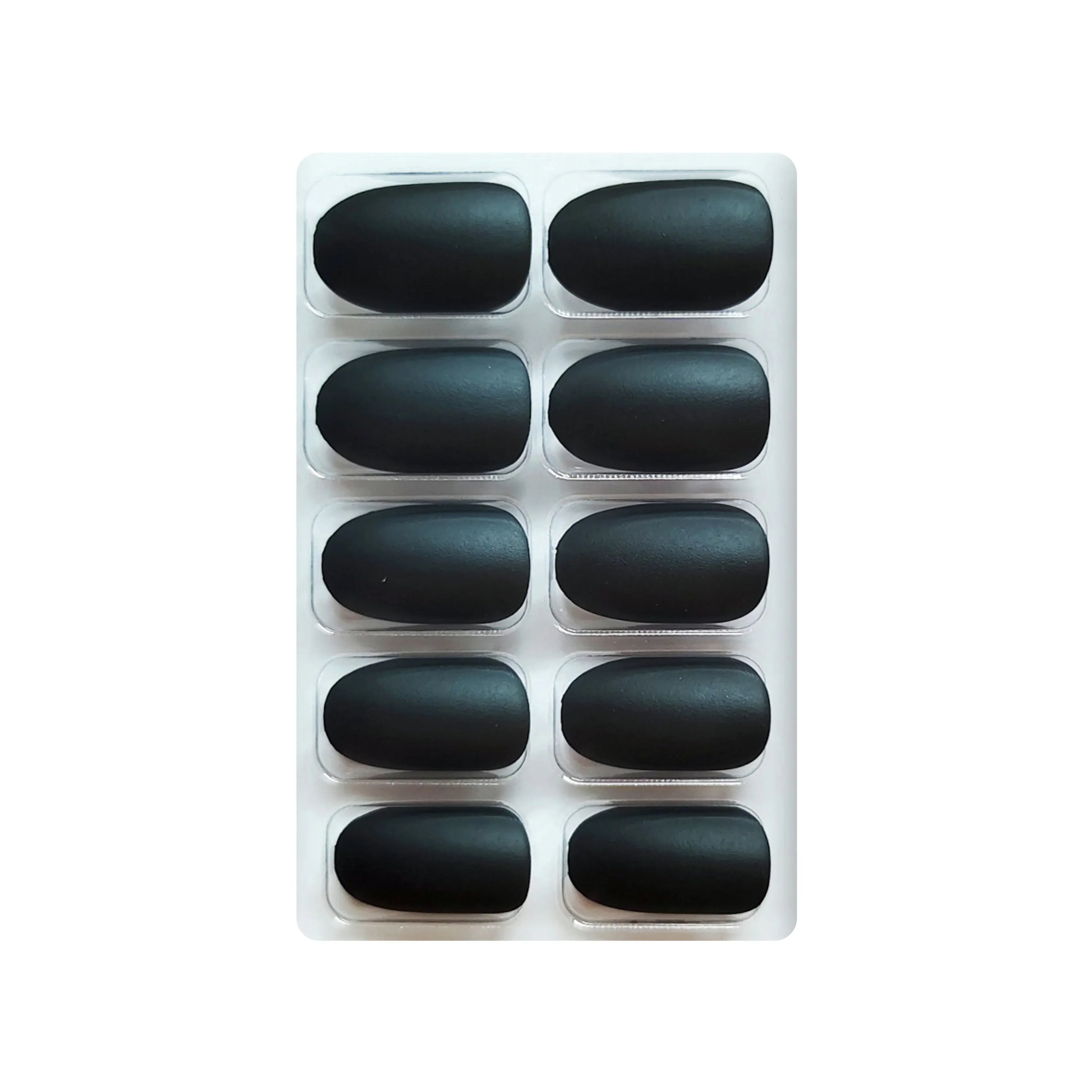 Matte Solid Color Nails Oval(SPN657-SPN666) - Shills Professional