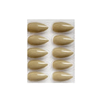 Glossy Solid Color Nails Sharp Almond(SPN631-SPN656) - Shills Professional