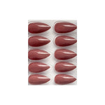 Glossy Solid Color Nails Sharp Almond(SPN605-SPN630) - Shills Professional