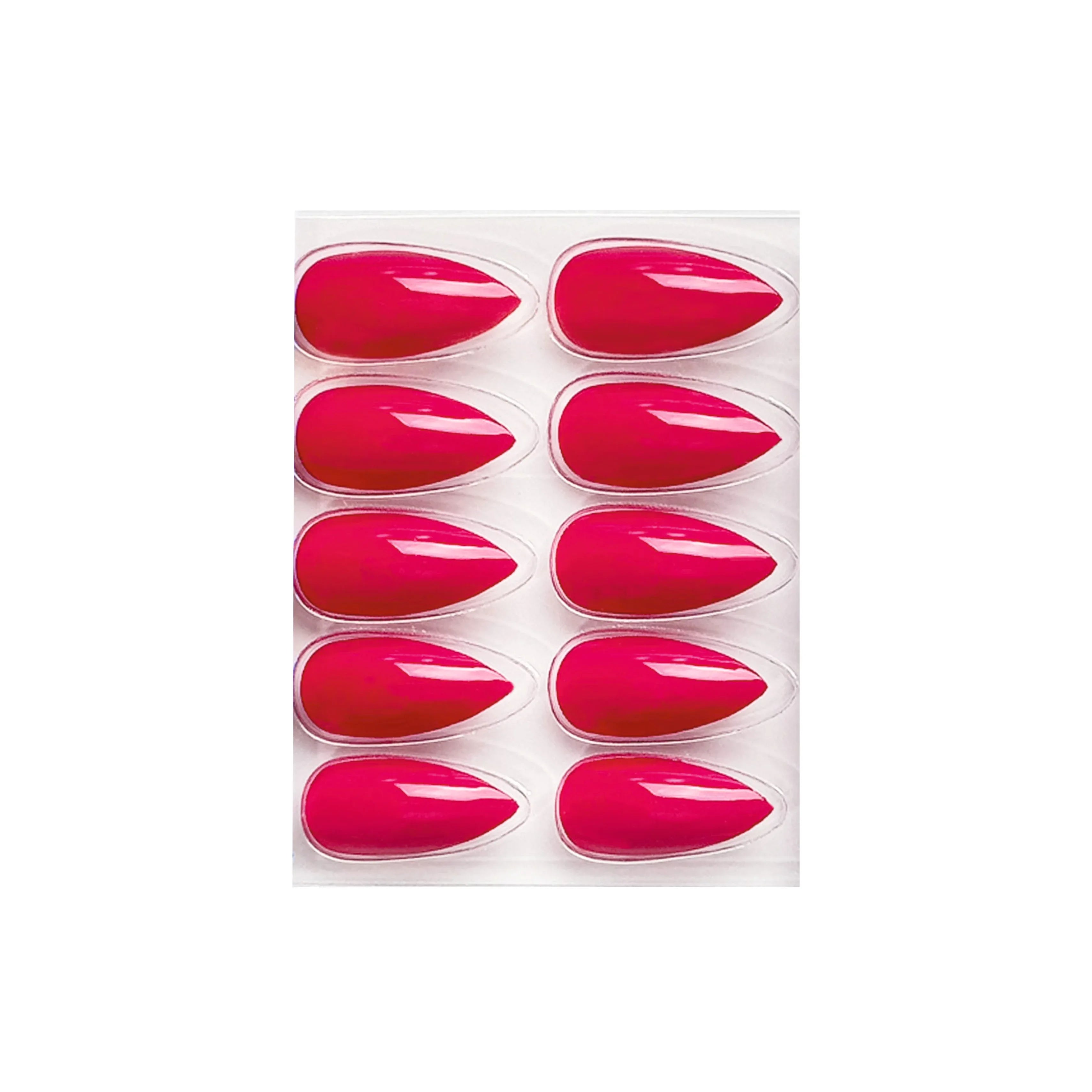 Glossy Solid Color Nails Sharp Almond(SPN631-SPN656) - Shills Professional