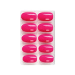 Glossy Solid Color Nails Oval(SPN527-SPN552) - Shills Professional
