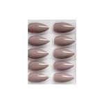 Glossy Solid Color Nails Sharp Almond(SPN631-SPN656) - Shills Professional