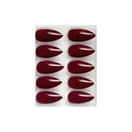 Glossy Solid Color Nails Sharp Almond(SPN605-SPN630) - Shills Professional