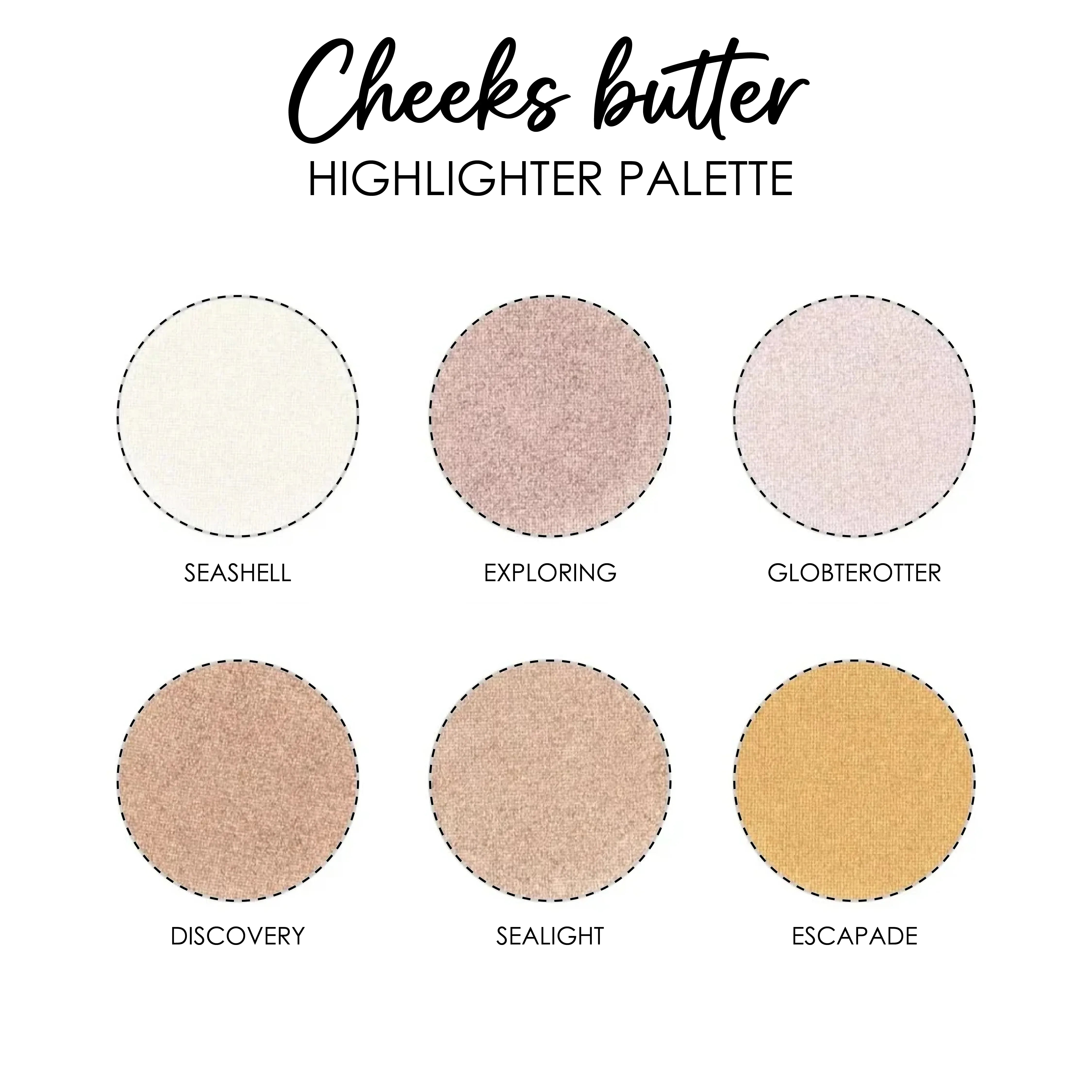 Cheeks Butter Highlighter Palette - Shills Professional