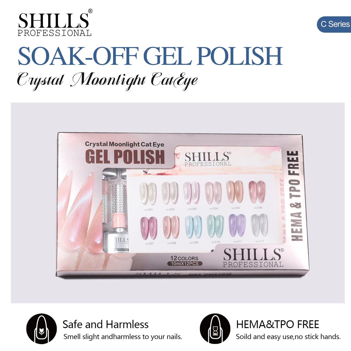 CRYSTAL MOONLIGHT CAT EYE GEL POLISH SET