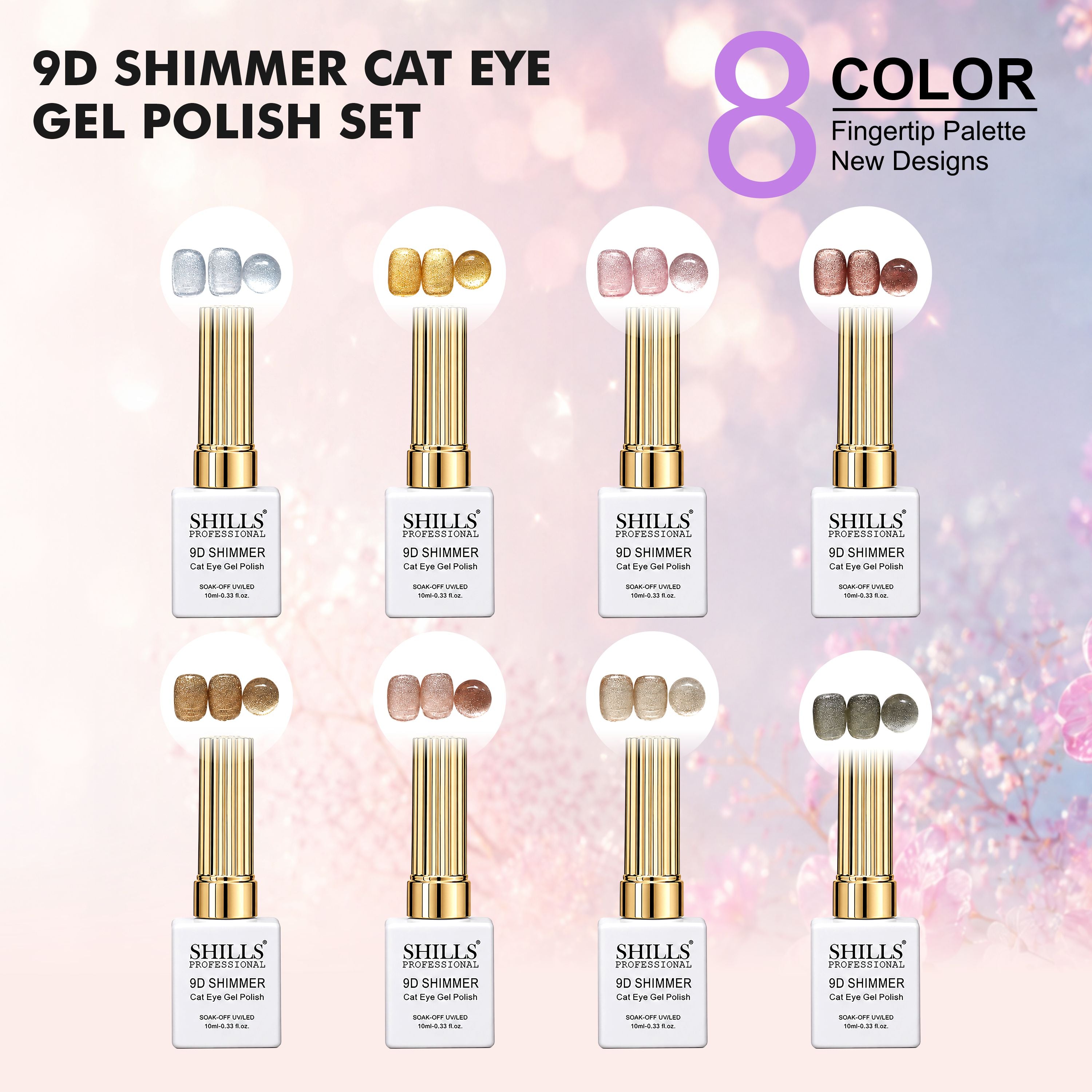 9D Shimmer Cat Eye Gel Polish Set