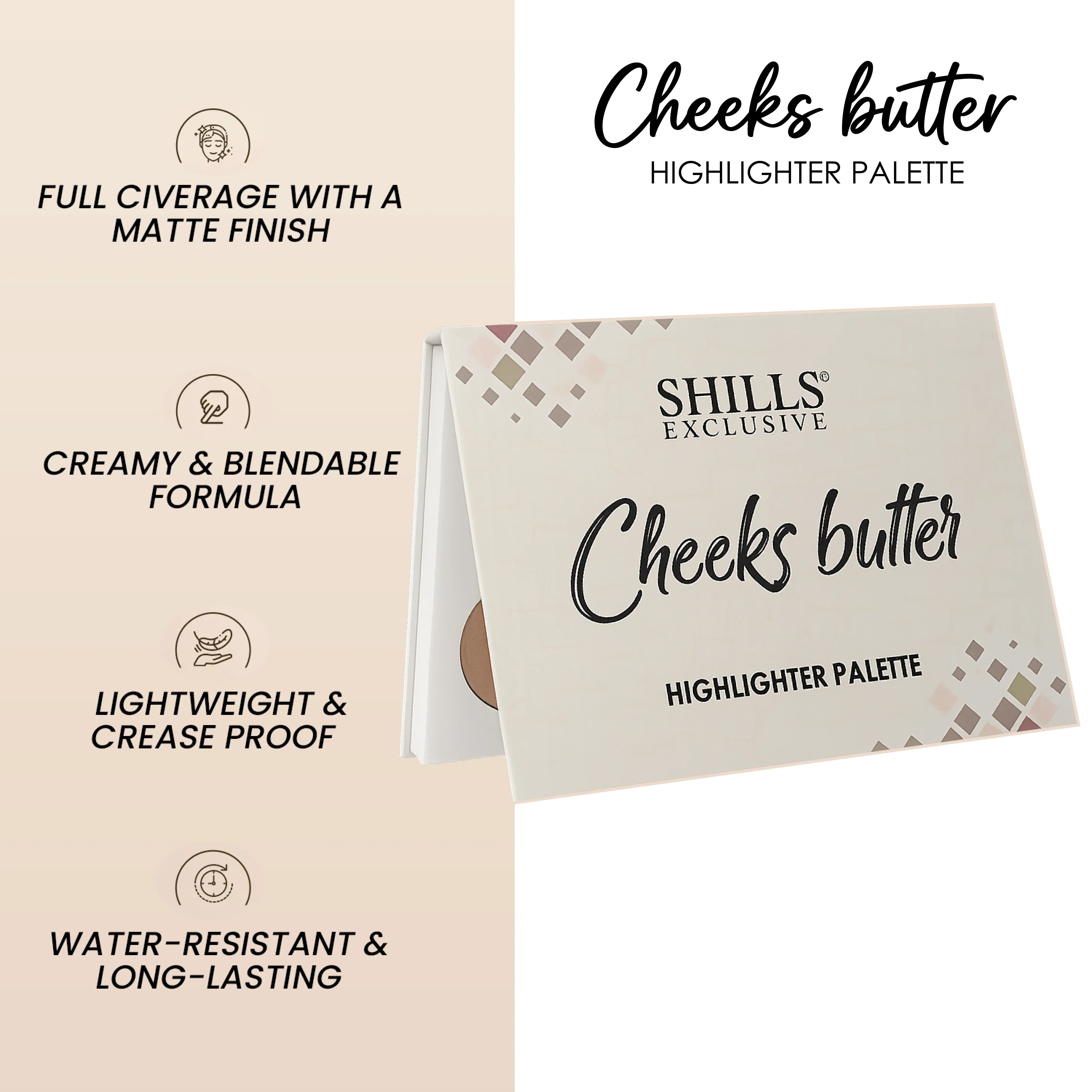 Cheeks Butter Highlighter Palette - Shills Professional