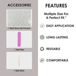 Glossy Solid Color Nails Oval(SPN527-SPN552) - Shills Professional