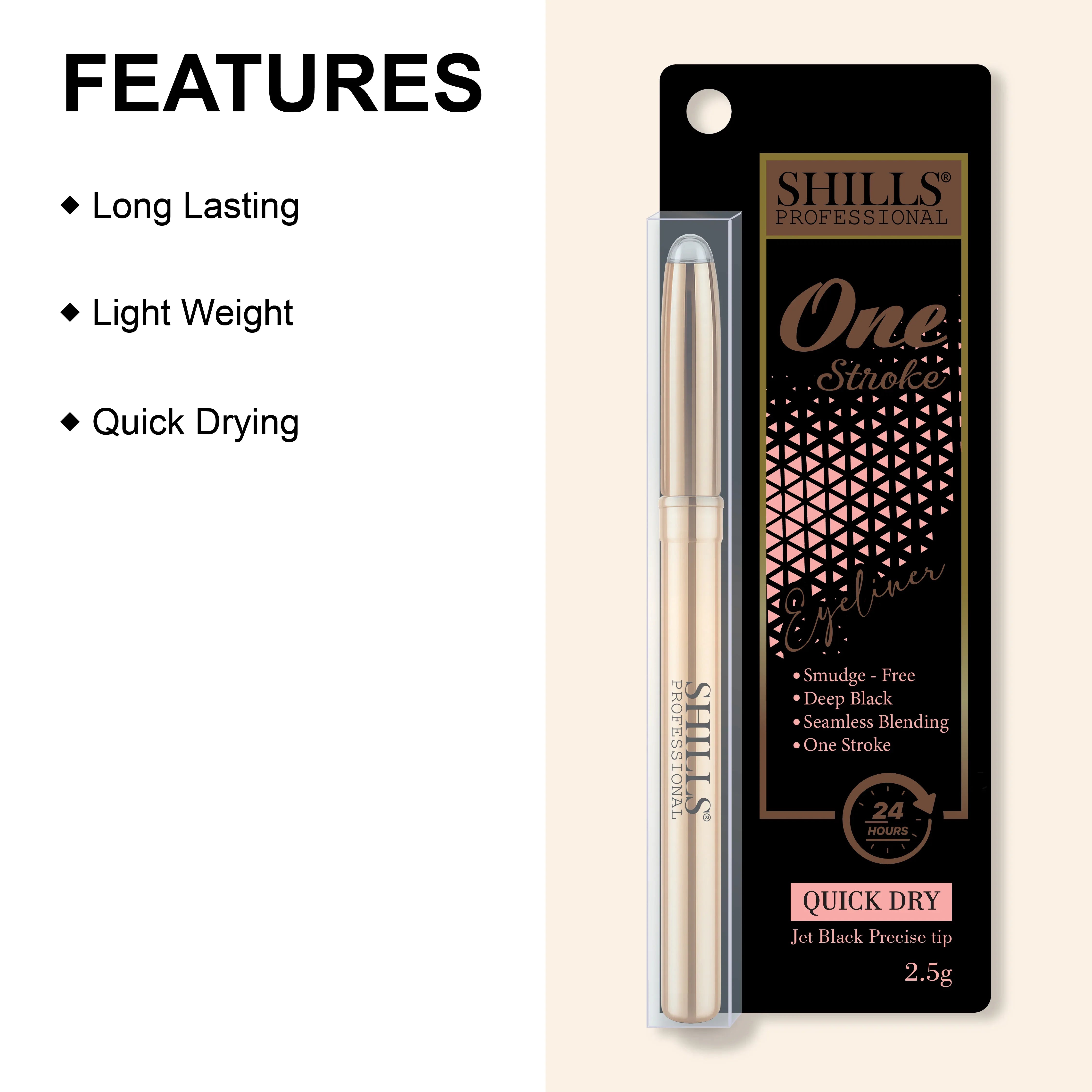 One Stroke Eyeliner - Shills Professional