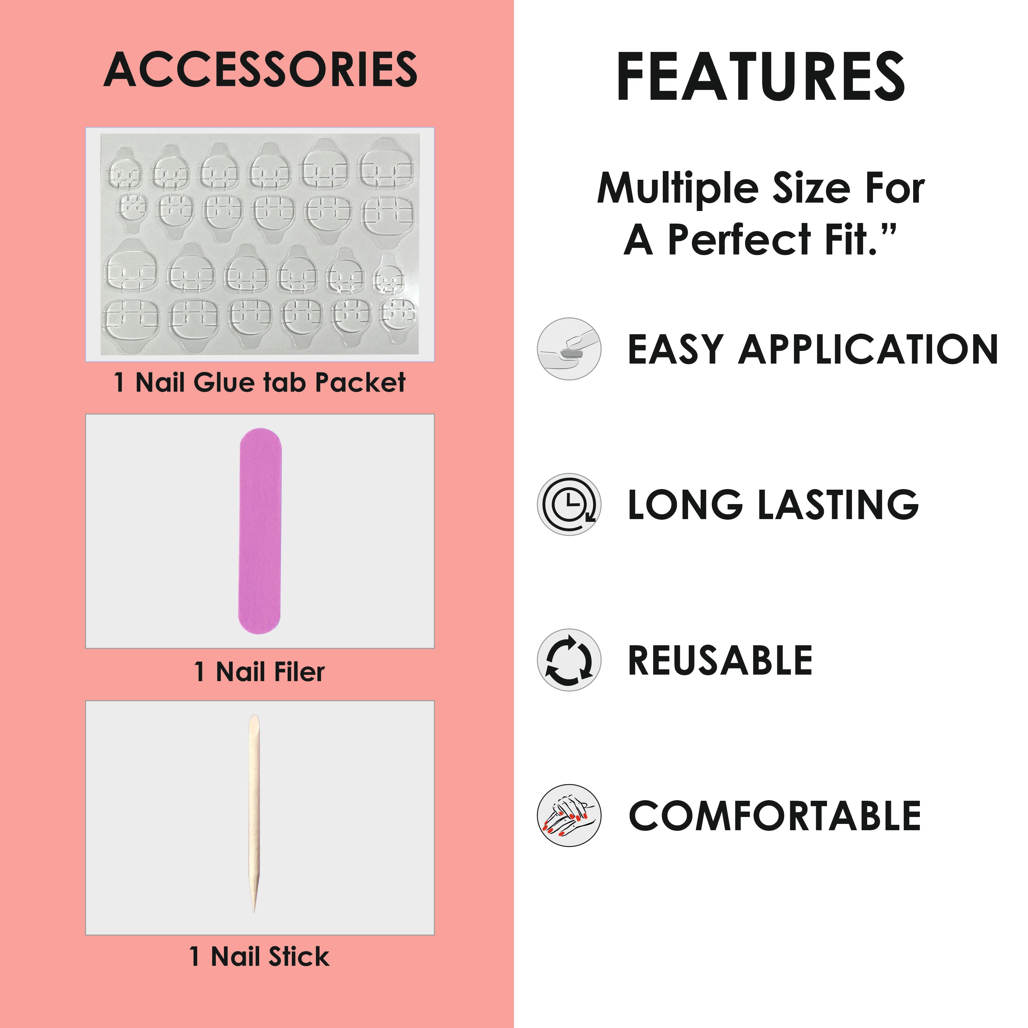 Press on French nails