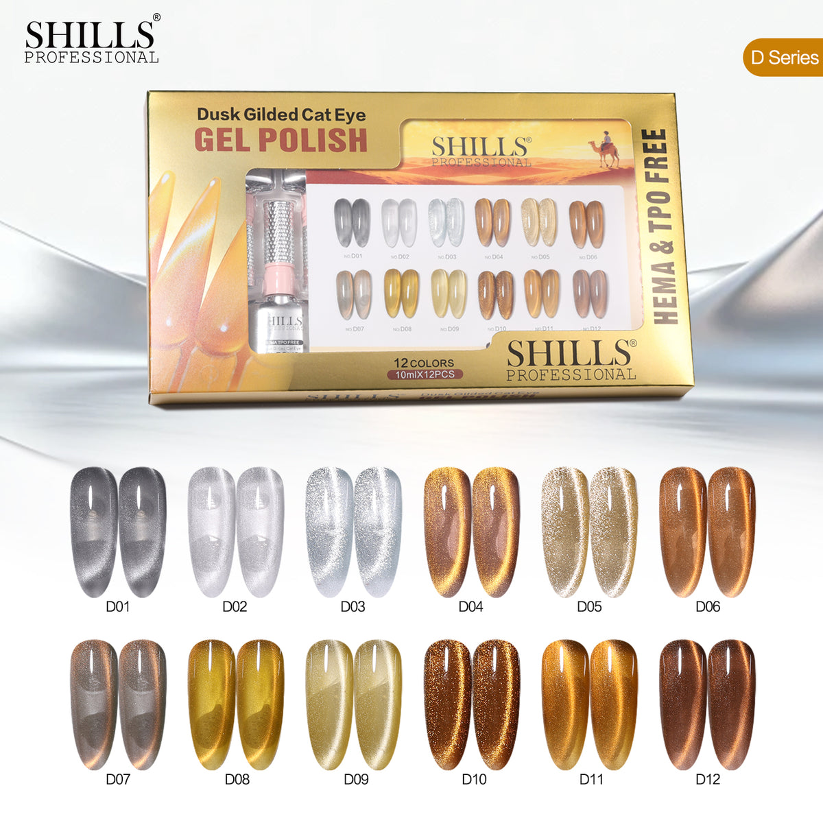 DUSK GLIDED CAT EYE GEL POLISH SET