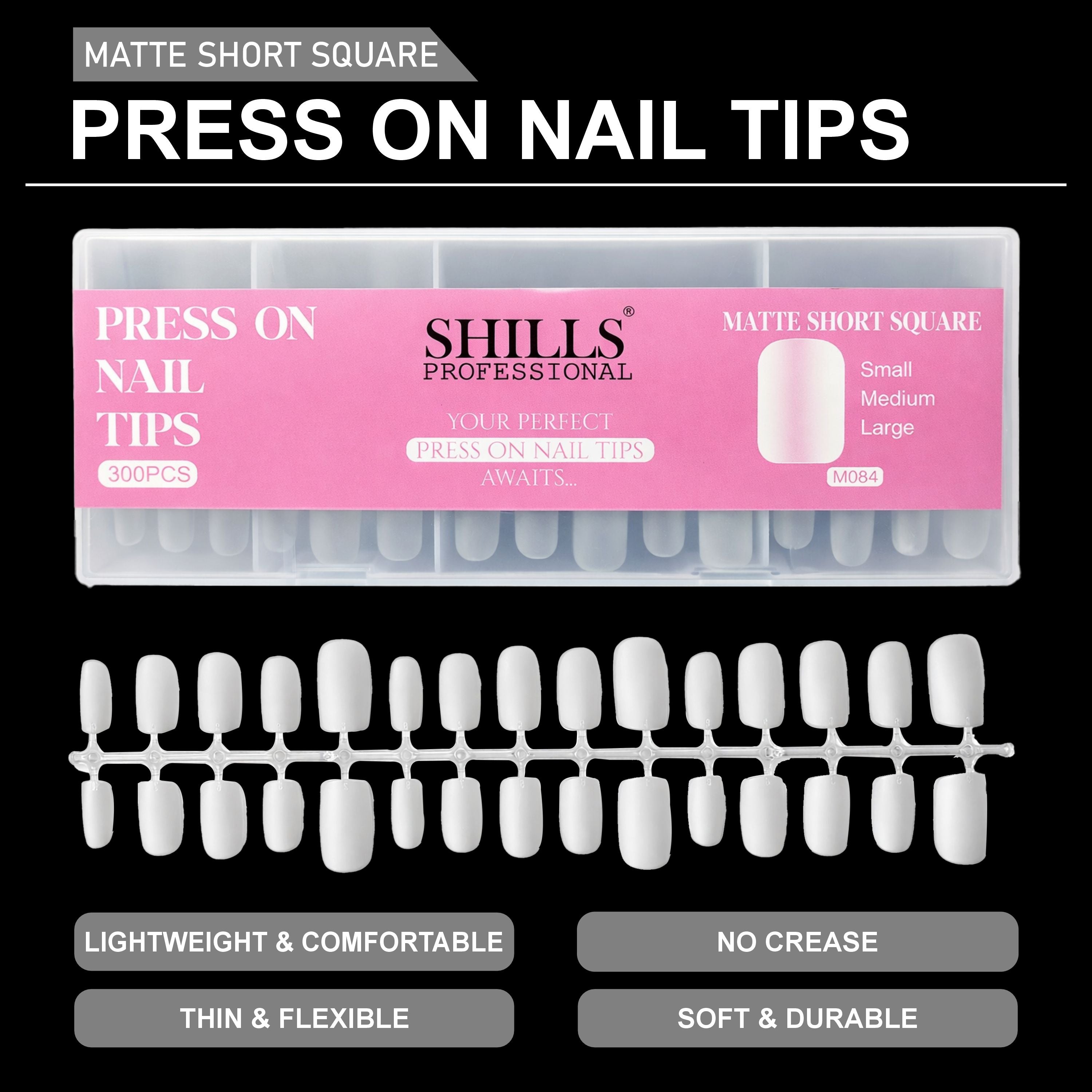Press On Nail Tips – Matte Short Square
