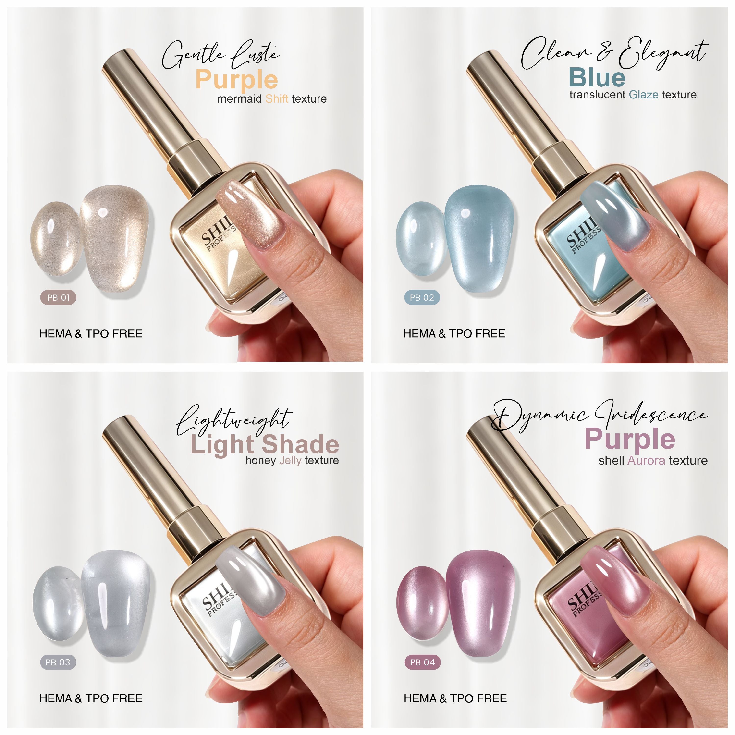4pcs Cat Eye Set Punjab Platinum