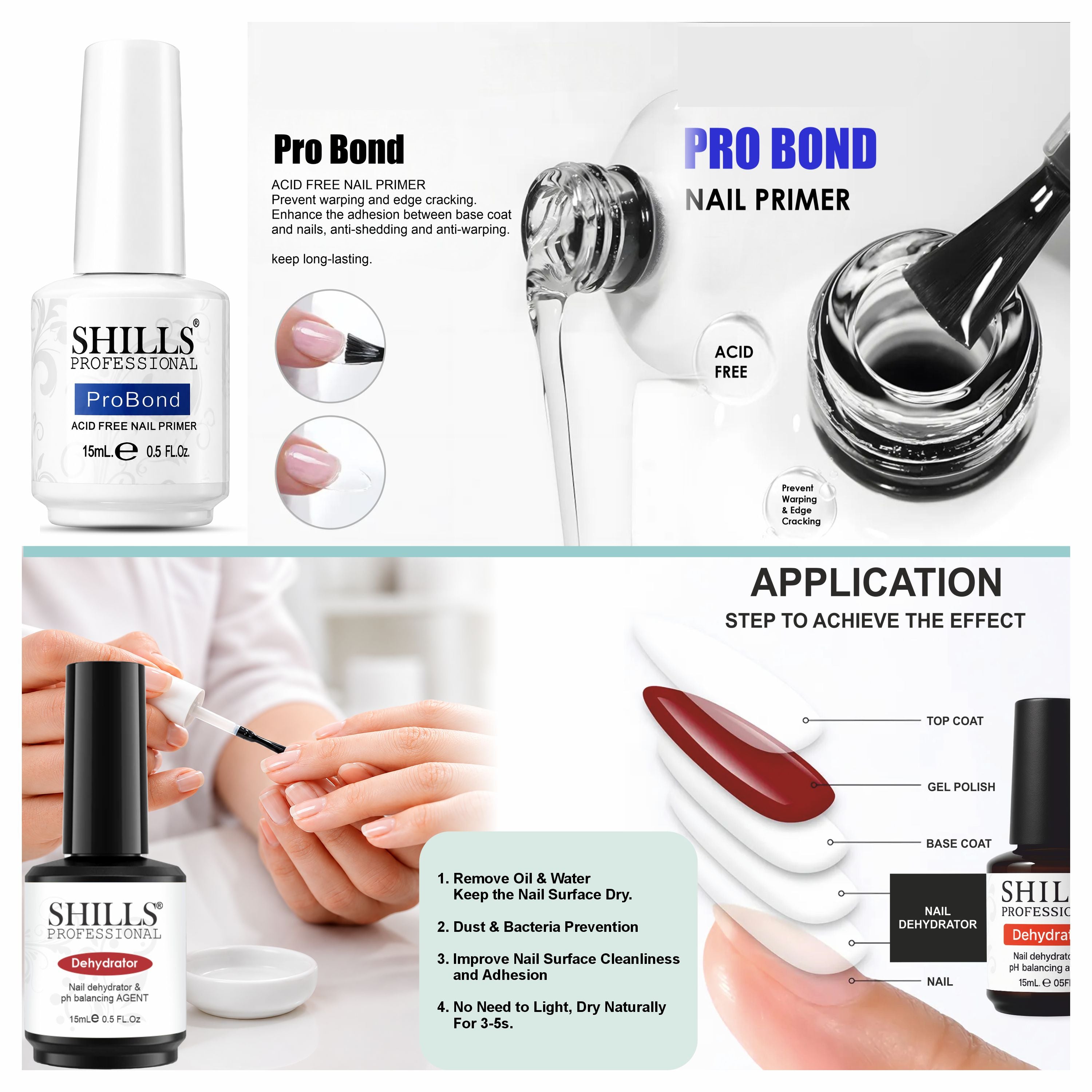 Nail Art Applicator Combo Kit for UV LED Gel