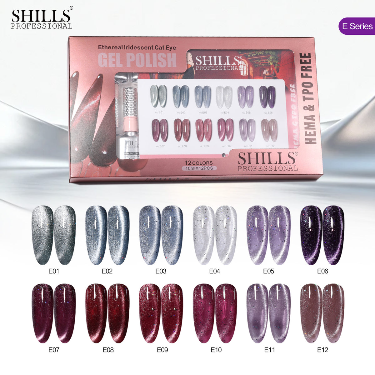 ETHEREAL IRIDESCENT CAT EYE GEL POLISH SET