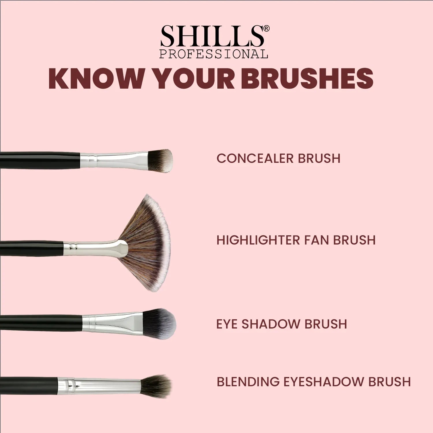 Make Up Brush Set - Shills Professional