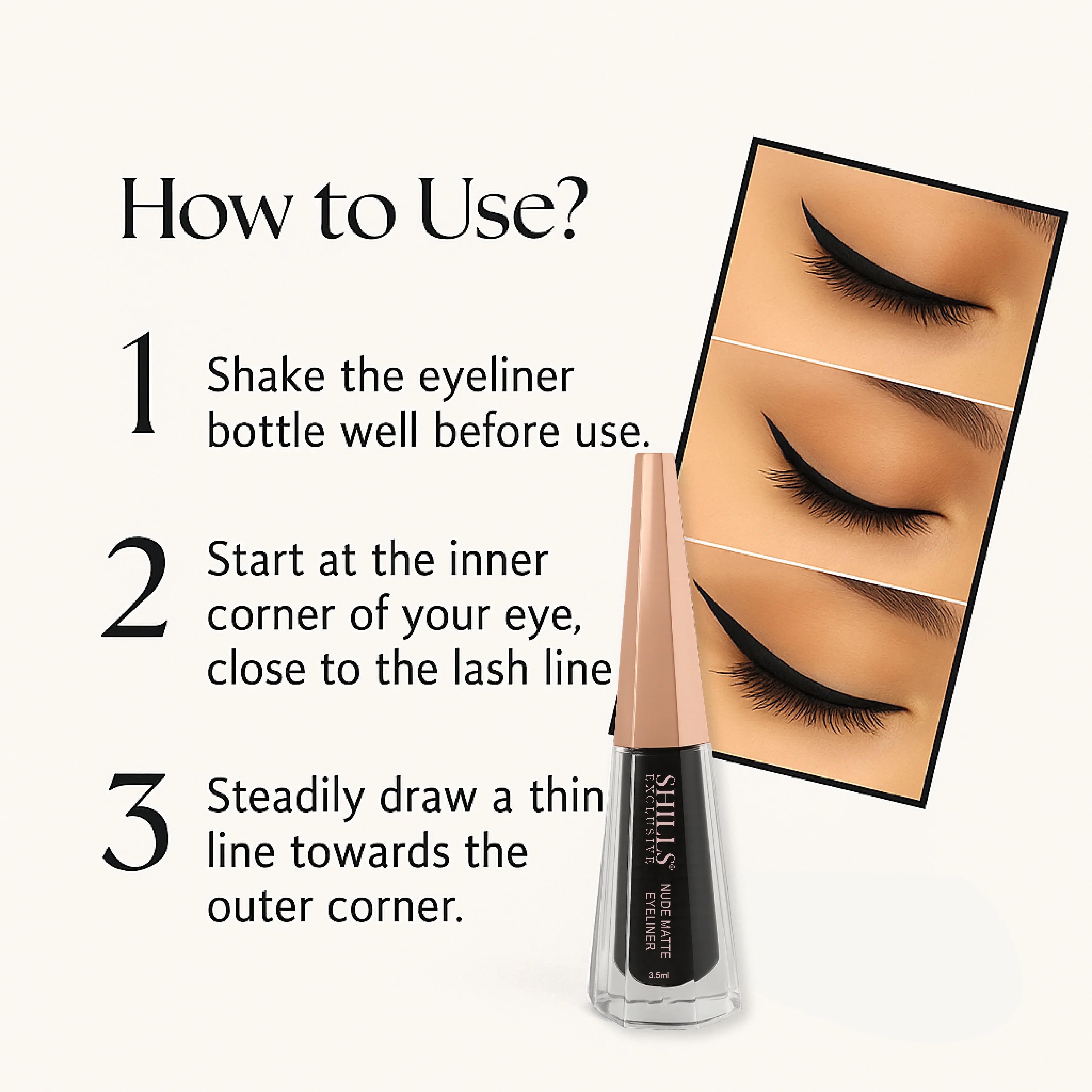 Nude Matte Eyeliner - Shills Professional
