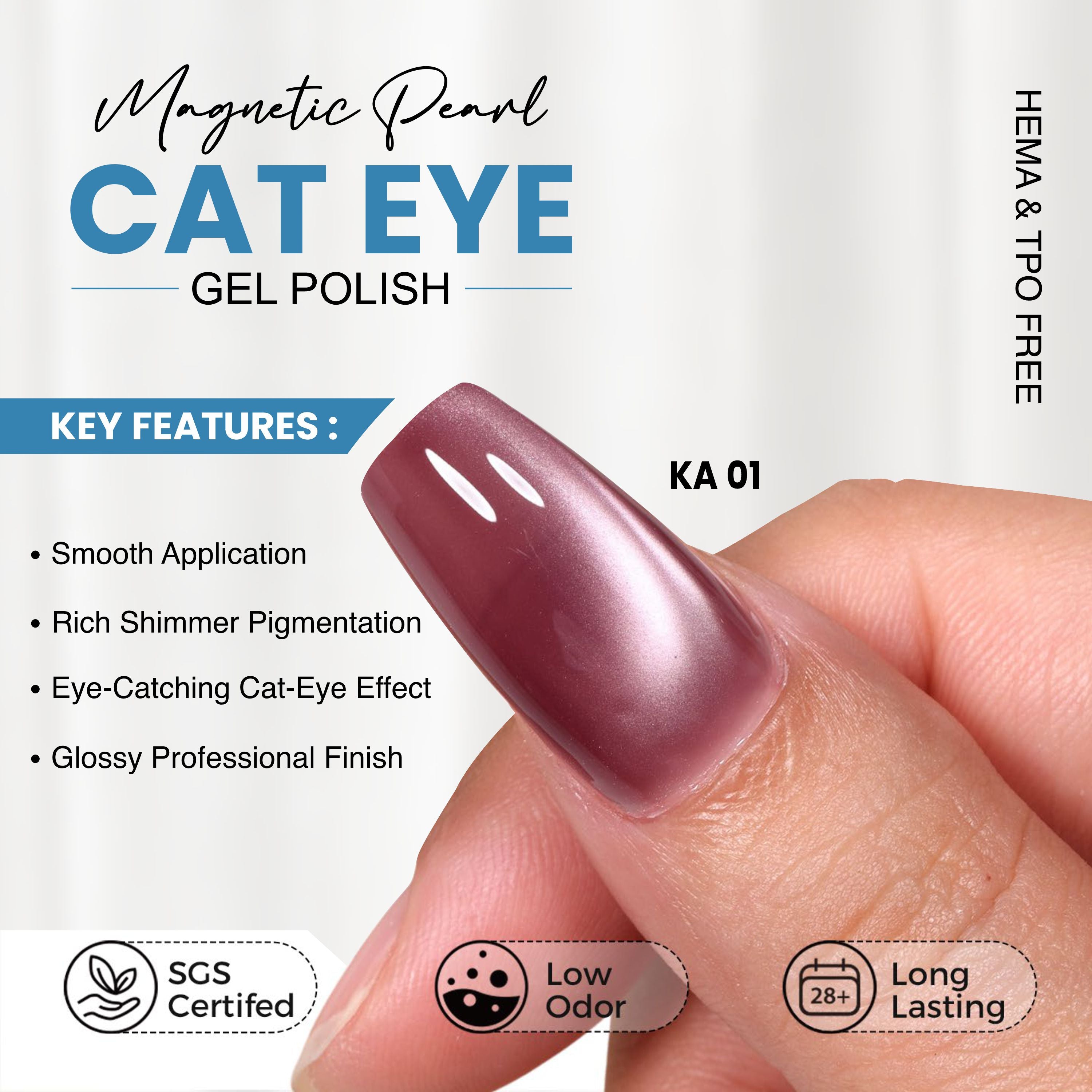 4pcs Cat Eye Set Karnataka Cosmic Glow